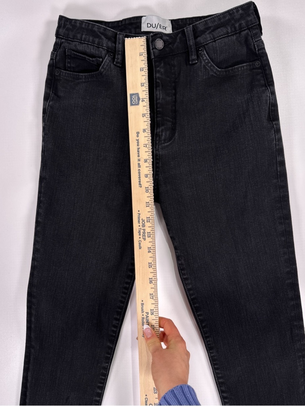 DU/ER Performance Denim High Rise Skinny Black Tencel Jean 29x31 - Picture 12 of 15